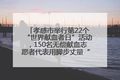 孝感市举行第22个“世界献血者日”活动，150名无偿献血志愿者代表用脚步丈量“中华孝爱第一山”