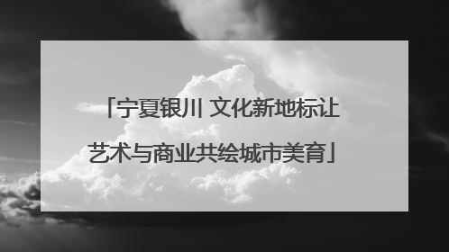 宁夏银川 文化新地标让艺术与商业共绘城市美育