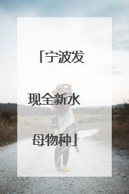 宁波发现全新水母物种