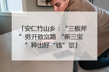 安仁竹山乡：“三板斧”劈开致富路 “新三宝”种出好“钱”景