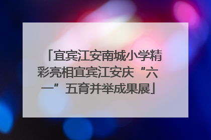 宜宾江安南城小学精彩亮相宜宾江安庆“六一”五育并举成果展