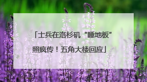 士兵在洛杉矶“睡地板”照疯传！五角大楼回应