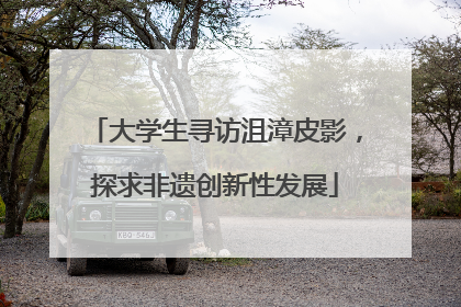 大学生寻访沮漳皮影，探求非遗创新性发展