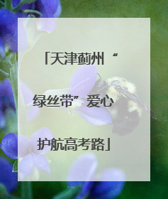 天津蓟州“绿丝带”爱心护航高考路