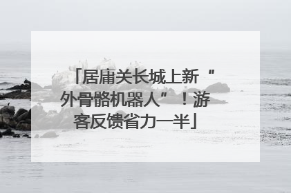 居庸关长城上新“外骨骼机器人”！游客反馈省力一半
