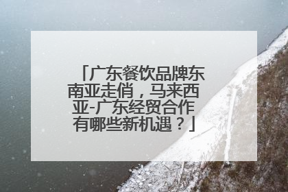 广东餐饮品牌东南亚走俏，马来西亚-广东经贸合作有哪些新机遇？