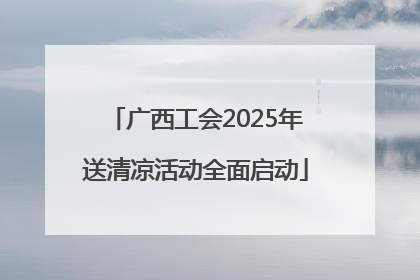 广西工会2025年送清凉活动全面启动