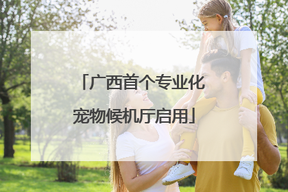 广西首个专业化宠物候机厅启用