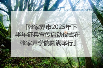 张家界市2025年下半年征兵宣传启动仪式在张家界学院圆满举行