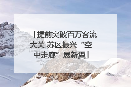 提前突破百万客流大关 苏区振兴“空中走廊”展新翼