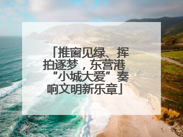 推窗见绿、挥拍逐梦，东营港“小城大爱”奏响文明新乐章