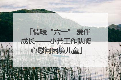 情暖“六一” 爱伴成长——小芳工作队暖心慰问困境儿童