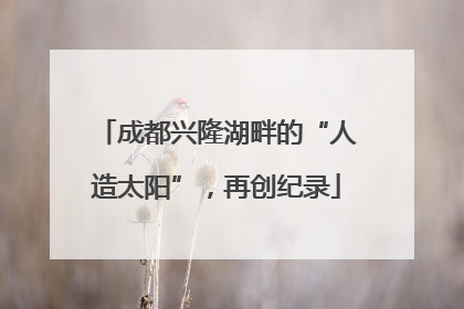 成都兴隆湖畔的“人造太阳”，再创纪录
