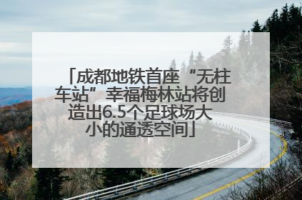 成都地铁首座“无柱车站”幸福梅林站将创造出6.5个足球场大小的通透空间
