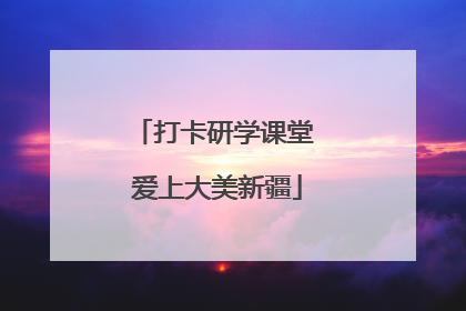 打卡研学课堂 爱上大美新疆