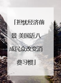 担忧经济前景 美国近八成民众改变消费习惯