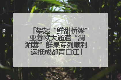 架起“鲜甜桥梁” 亚蓉欧大通道“澜湄蓉”鲜果专列顺利运抵成都青白江
