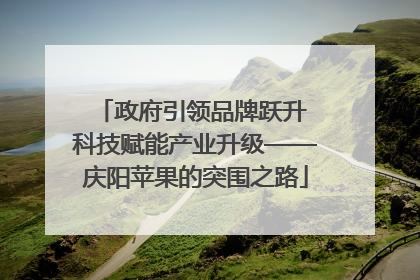 政府引领品牌跃升 科技赋能产业升级——庆阳苹果的突围之路
