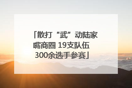 散打“武”动陆家嘴商圈 19支队伍300余选手参赛