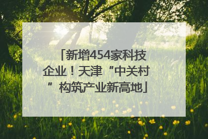 新增454家科技企业！天津“中关村”构筑产业新高地