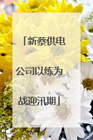 新蔡供电公司以练为战迎汛期