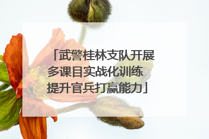 武警桂林支队开展多课目实战化训练 提升官兵打赢能力