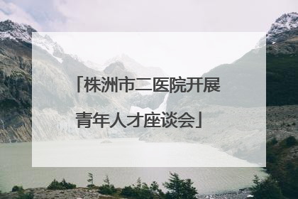 株洲市二医院开展青年人才座谈会