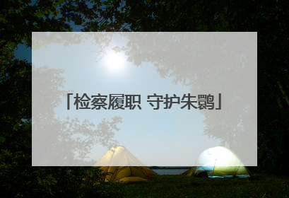 检察履职 守护朱鹮