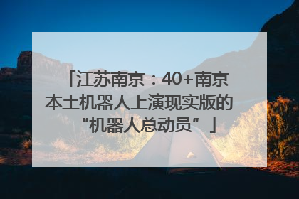 江苏南京：40+南京本土机器人上演现实版的“机器人总动员”