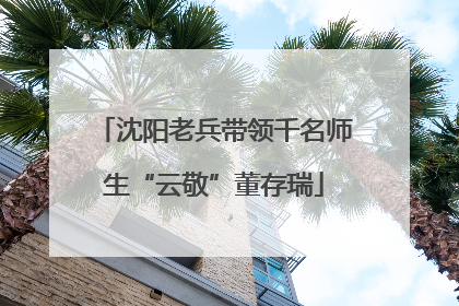 沈阳老兵带领千名师生“云敬”董存瑞