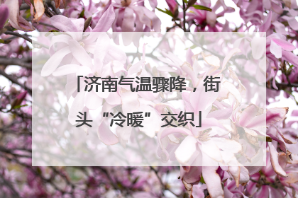 济南气温骤降，街头“冷暖”交织