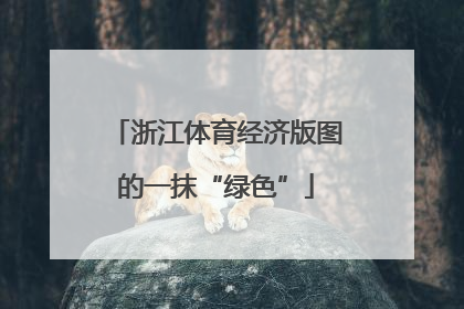 浙江体育经济版图的一抹“绿色”