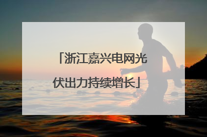 浙江嘉兴电网光伏出力持续增长