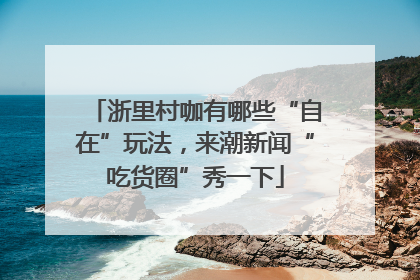 浙里村咖有哪些“自在”玩法，来潮新闻“吃货圈”秀一下