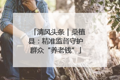 清风头条｜桑植县：精准监督守护群众“养老钱”