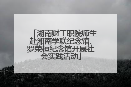 湖南财工职院师生赴湘南学联纪念馆、罗荣桓纪念馆开展社会实践活动
