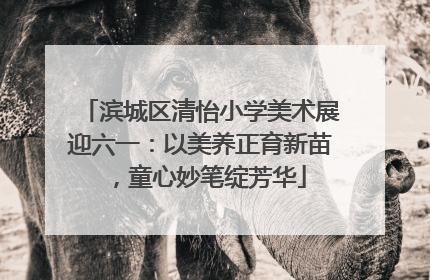 滨城区清怡小学美术展迎六一：以美养正育新苗，童心妙笔绽芳华