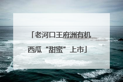 老河口王府洲有机西瓜“甜蜜”上市