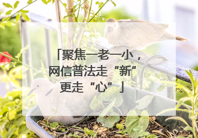 聚焦一老一小，网信普法走“新”更走“心”