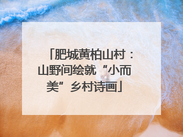 肥城黄柏山村：山野间绘就“小而美”乡村诗画