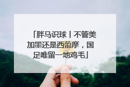 胖马识球丨不管美加墨还是西葡摩，国足唯留一地鸡毛