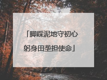 脚踩泥地守初心 躬身田垄担使命