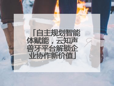 自主规划智能体赋能，云知声兽牙平台解锁企业协作新价值