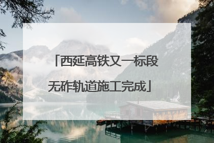 西延高铁又一标段无砟轨道施工完成
