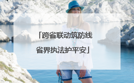 跨省联动筑防线 省界执法护平安