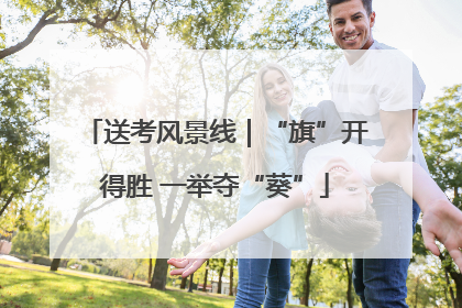 送考风景线｜“旗”开得胜 一举夺“葵”