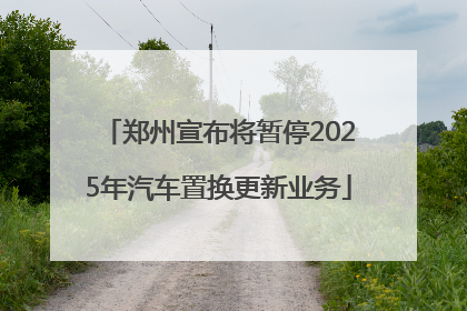 郑州宣布将暂停2025年汽车置换更新业务