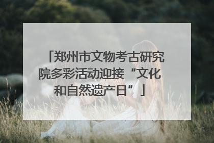 郑州市文物考古研究院多彩活动迎接“文化和自然遗产日”