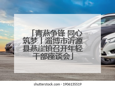 青燕争锋 同心筑梦丨淄博市沂源县燕崖镇召开年轻干部座谈会