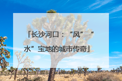 长沙河口：“风”“水”宝地的城市传奇